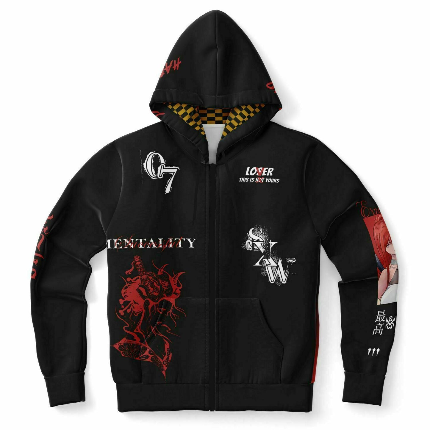Scarlet Zip-Up Hoodie
