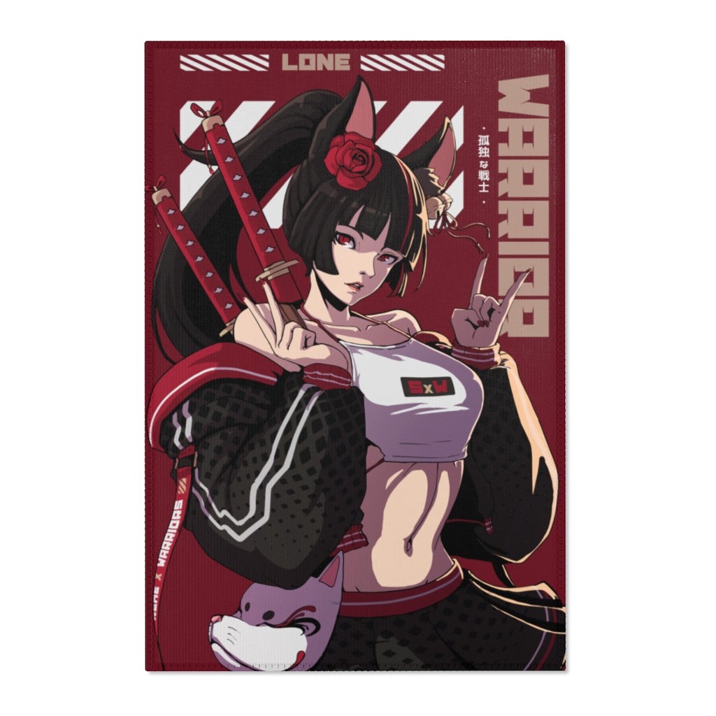 SUPREMExWARRIORS "Lone Warrior" Area Rugs