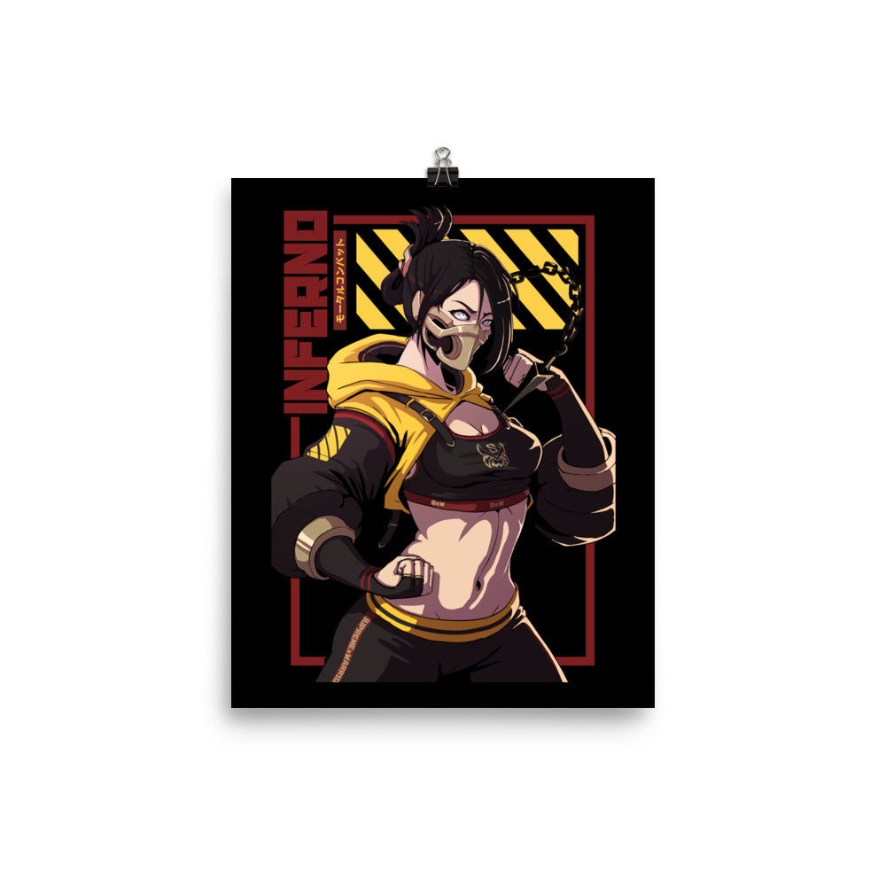 SUPREMExWARRIORS "Inferno" Mini Print